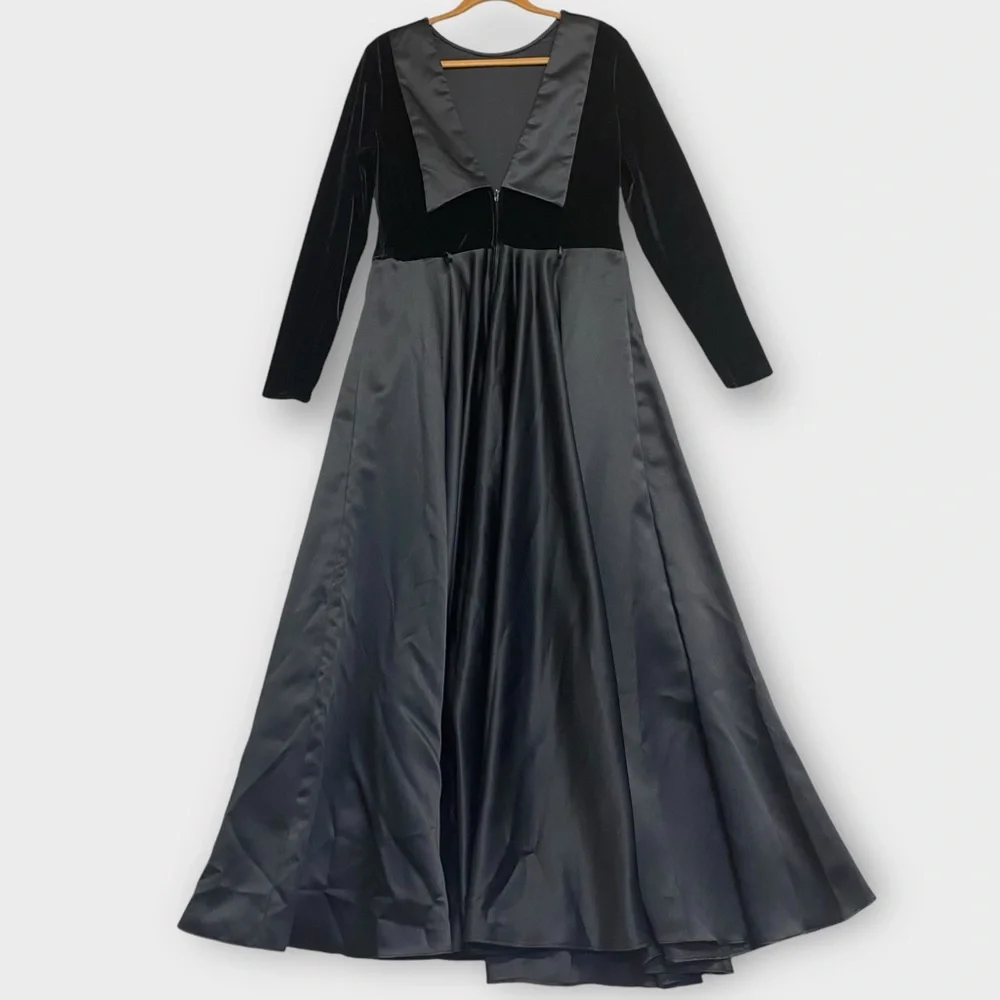 Vintage Scott McClintock Dress Size 16 Velvet Whimsigoth Formal Fairy Grunge